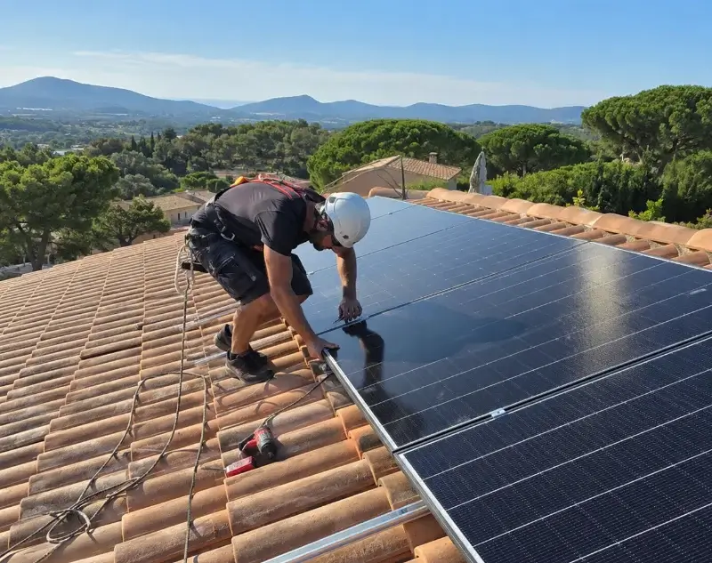 Installateur panneaux solaires Villeperdrix — pose photovoltaïque sur toiture