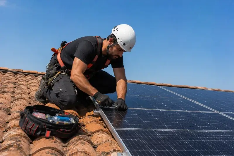 Maintenance et monitoring de panneaux solaires à Villeperdrix